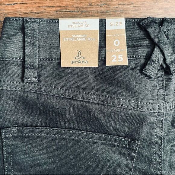 Prana Oday Jean Regular Inseam Black Out Size 0/25 - Picture 13 of 15